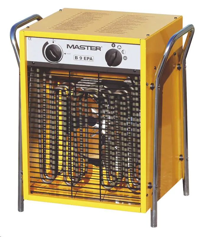 Electric fan heater, 9kW, 400V, 16A